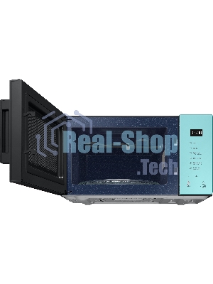 Микроволновая печь Samsung MG23T5018AN/BW голубой, 23 л, 800 Вт, переключатели - сенсор
