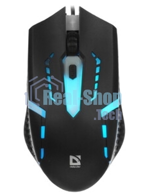 Мышь проводная Defender Flash MB-600L черный, 1200 dpi, USB, кнопки - 4
