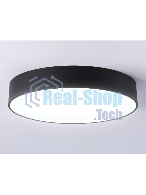 Потолочный светодиодный светильник Ambrella light FV5530 BK черный LED 45W 4200K D400*58 (Без ПДУ)