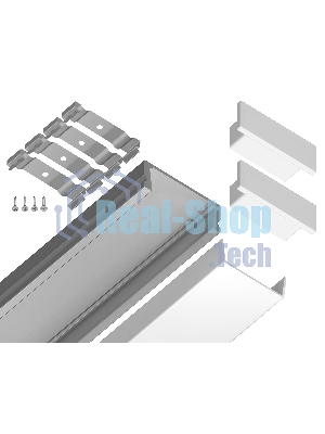 Алюминиевый профиль Ambrella light GP1700AL серебро 2000*15.5*6