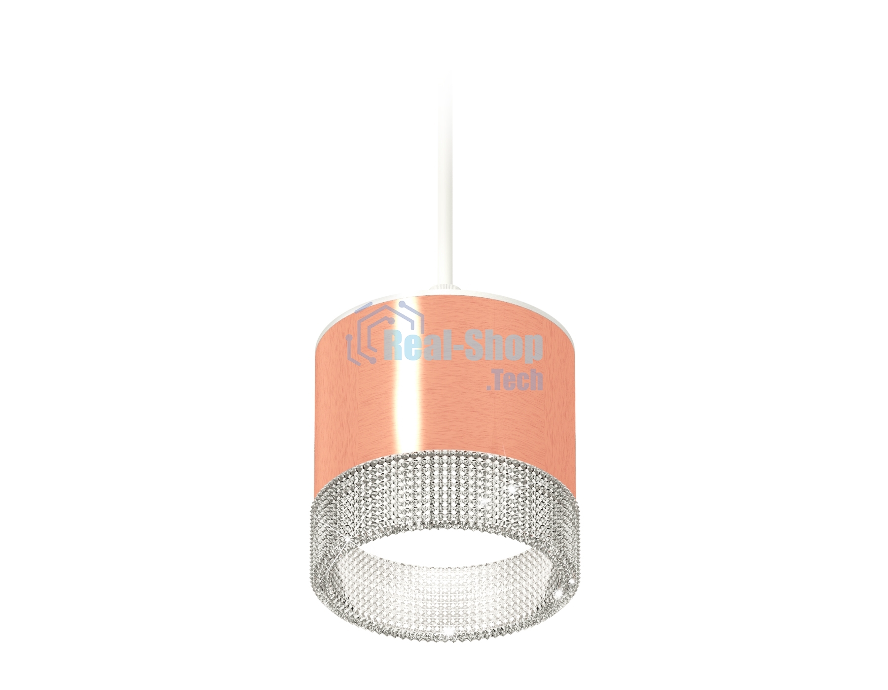 Светильник Ambrella Light XP8122030 PPG/CL/SWH золото розовое полированное/прозрачный/белый песок GX53 (A2331, C8122, N8480)