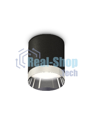 Светильник Ambrella Light XS6302022 SBK/PSL черный песок/серебро полированное MR16 GU5.3 (C6302, N6132)