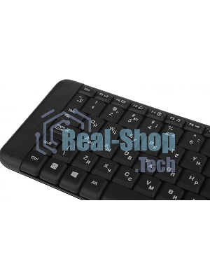 Комплект клавиатура+мышь Logitech MK220 беспроводной, USB, 1000 DPI, чёрный