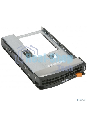 Корзина Supermicro MCP-220-00138-0B Tool-less NVMe Black gen-5 3.5-to-2.5 drive tray, Orange tab