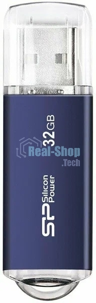 Флешка USB R/W 32Gb Silicon Power Ultima II, USB 2.0, Синий