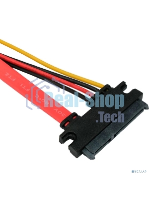 Кабель-удлинитель SATA Cablexpert CC-SATAMF-715-30CM, Sata 7+15pin, 30 см, пакет