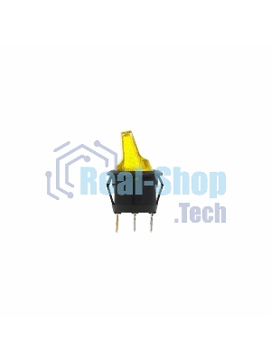 Выключатель клавишный Rexant круглый 250V 6А (3с) ON-OFF желтый