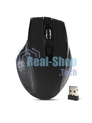 Мышь беспроводная Crown CMM-935W черный, 1600 dpi, радиоканал, USB, кнопки - 6