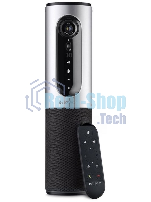 Веб-камера Logitech ConferenceCam Connect 1920x1080, 30 кадр/с, USB, микрофон (2 шт, шумоподавление), автофокус, автоосвещение, серебристый