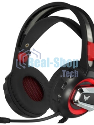 Гарнитура Crown CMGH-3000 чёрный/красный, проводная, подсветка