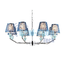 Люстра Ambrella light LH75063/8 CH/DB хром/темно синий E14/8 max 40W D870*810
