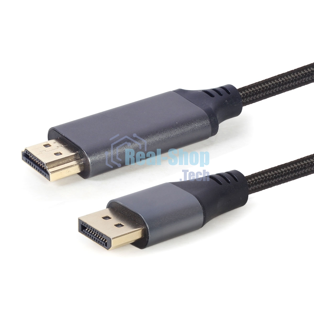 Кабель DisplayPort->HDMI Cablexpert CC-DP-HDMI-4K-6, 4K, 1.8м, 20M/19M, черный, экран, пакет