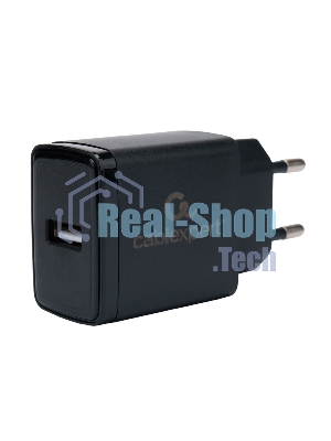 Сетевое зарядное устройство Cablexpert MP3A-PC-57, 5Вт, 1А, 1хUSB, черный, пакет