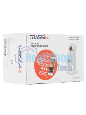 Камера видеонаблюдения IP Trassir TR-D7151IR1 1.4-1.4мм корп.:белый