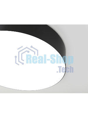 Потолочный светодиодный светильник Ambrella light FZ1360 BK черный IP20 40W 3000-6500K 390*80 (ПДУ ИК)