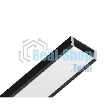 Алюминиевый профиль Ambrella light GP1700BK черный 2000*15.5*6
