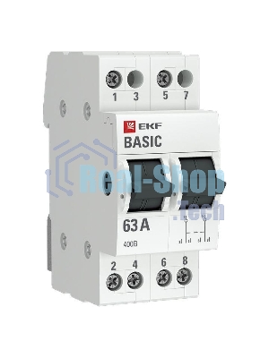 Переключатель трехпозиционный 2п 63А Basic EKF tps-2-63