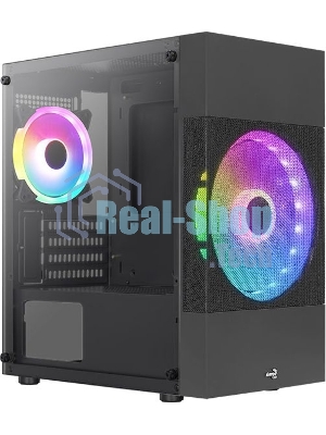 Компьютерный корпус Aerocool/Formula Atomic Lite-G-BK-v2 черный без БП mATX 1x120мм 2xUSB2.0 1xUSB3.0 audio