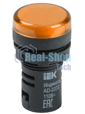 Арматура светосигнальная AD-22DS 24В AC/DC жел. IEK BLS10-ADDS-024-K05