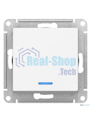 Механизм переключателя проходного 1-кл. СП AtlasDesign 10А IP20 (сх. 6а) 10AX с подсветкой бел.