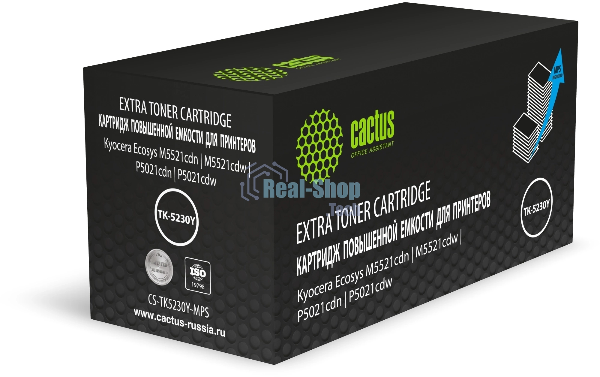 Картридж лазерный Cactus CS-TK5230Y-MPS желтый (4400 стр.) для Kyocera Ecosys M5521cdn/M5521cdw/P5021cdn/P5021cdw