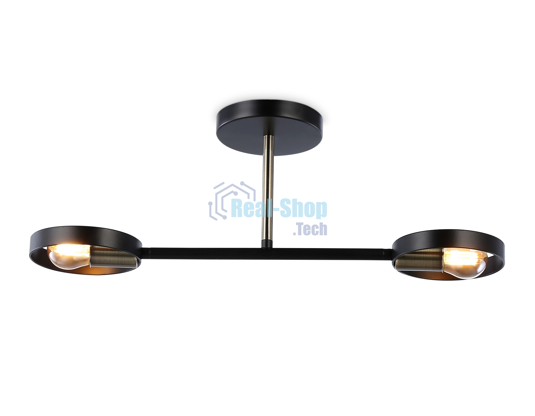 Светильник Ambrella light TR8225/2 BK/SB черный/бронза E27/2 max 40W 510*165*190