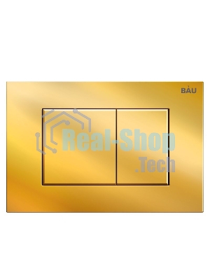 Комплект BAU 6 в 1: инсталляция BAU PRO, унитаз подвесной безободковый Bau Dream 49,5х36, сиденье дюропласт микролифт, клавиша BAU Stil, золото