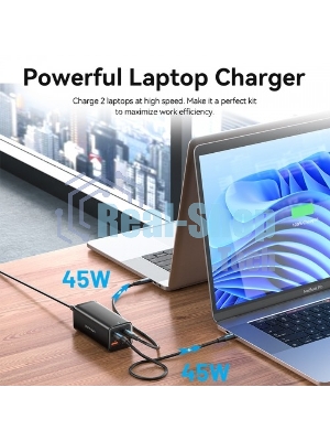 Сетевое зарядное устройство Vention на 4 порта GaN 100W USB (C+C+A+A) черный, шт.