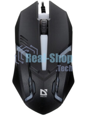 Мышь проводная Defender Hit MB-550 черный, 1600 dpi, USB, кнопки - 4