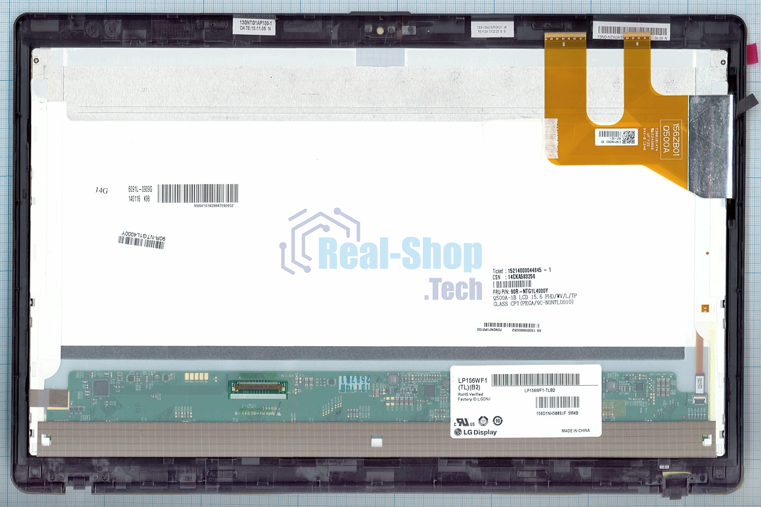 Модуль (матрица + тачскрин) для Asus Q500A-1B черный с рамкой