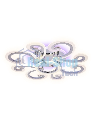 Потолочный светодиодный светильник FA5146/8+1 CH хром 112W D620*130 (ПДУ РАДИО 2.4G)