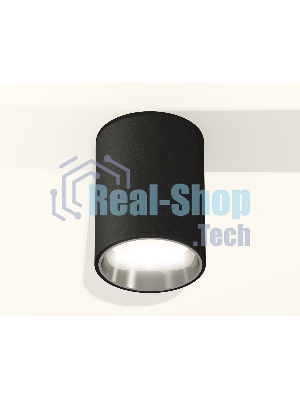 Светильник Ambrella Light XS6313022 SBK/PSL черный песок/серебро полированное MR16 GU5.3 (C6313, N6112)