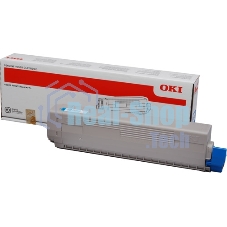 Картридж лазерный Oki C831/841 голубой 10K