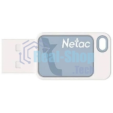 Флешка USB Netac UA31 (NT03UA31N-016G-20BL), 16Gb, USB 2.0, R/W 110/45, синий/белый