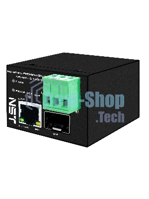 Промышленный компактный Ultra PoE медиаконвертер Gigabit Ethernet, SFP 1000Мбит/c, RJ45 10/100/1000Мбит/c, поддержка LFP. Порт PoE: до 90W (IEEE 802.3af/at/bt). Автоматическое определение PoE устройств. Суммарная мощность PoE - до 90W; Встроенная грозозащита 6kV. Питание: 1 x вход DC37-57V(93W), БП в комплект НЕ входит. Монтаж на DIN-рейку (крепление в комплекте); Размеры (ШхВхГ): 36х44х45мм. Вес: 0,15кг. Рабочая температура: -40…+80°С.