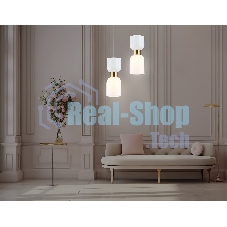 Светильник Ambrella light LH56091 BS/FR латунь/белый матовый E14 max 60W D120*1500