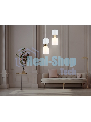 Светильник Ambrella light LH56091 BS/FR латунь/белый матовый E14 max 60W D120*1500