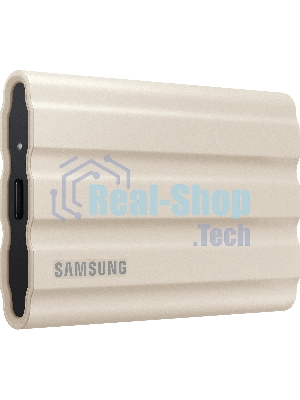 Внешний SSD Samsung T7 Shield, 2TB, USB 3.2 Gen 2 Type-C, R/W 1050/1000, бежевый