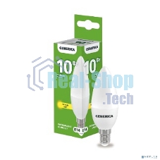 Лампа cветодиодная LED IEK LL-C35-10-230-30-E14-G C35 свеча 10Вт 230В 3000К E14 GENERICA