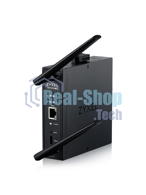 Точка доступа промышленная ZYXEL Wi-Fi 7 Industrial Access Point Zyxel NebulaFlex Pro IAP500BE, 802.11be (BE5100), MU-MIMO 2x2+2x2, external antennas (included), 1xLAN 2.5GE, PoE or dual power DC-input, DIN rail/wall mount