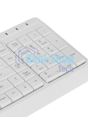 Комплект клавиатура+мышь A4Tech FStyler F1512 проводной, USB, 1200 DPI, белый