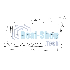 Управляемый светодиодный светильник для шинопровода Magnetic Ambrella light GL1341 WH белый IP20 12W 3000K-6400K 220V 24° 232*25*112 (Без ПДУ)