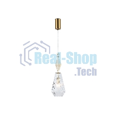 Светильник Ambrella light LH53181 BS/CL латунь/прозрачный E14 max 40W D140*1950