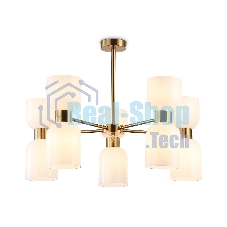 Люстра Ambrella light LH56093/10 BS/FR латунь/белый матовый E14*10 max 40W D700*510