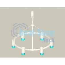 Светильник Ambrella light XB9021202/6 SWH/BL белый песок/голубой MR16 GU5.3 (С9021, N6153)