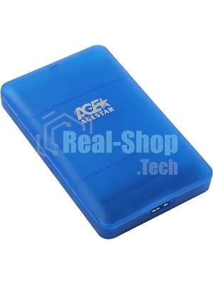 Внешний корпус для HDD/SSD AgeStar 3UBCP3 SATA пластик синий 2.5