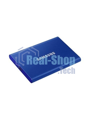 Внешний SSD Samsung T7, 1TB, USB 3.2 Gen 2 Type-C, R/W 1050/1000, синий