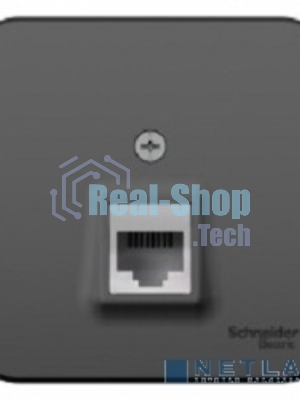 Розетка компьютерная Schneider-electric BLNIA045006 Blanca О/У RJ45, кат.5E, антрацит