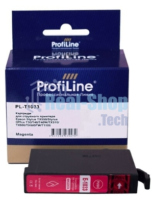 Картридж струйный ProfiLine PL-T1033 для принтеров Epson Stylus TX550/Stylus Office T30/T40/T40W/TX510/TX600/TX600FW/T1100 с чернилами Magenta 11,1 мл