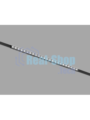Трековый линейный светильник Ambrella light GL4515 BK черный IP20 24W 3CCT 3000-6000K SMART 48V 24° 435*22*25